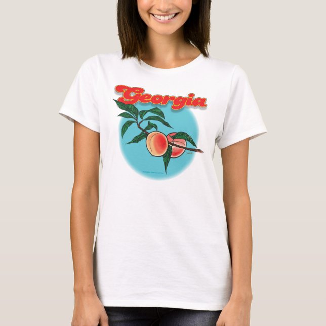 Camisa F/B del melocotón de Georgia (Anverso)