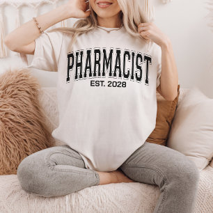 Camisa Farmacéutica personalizado, regalo de gradu