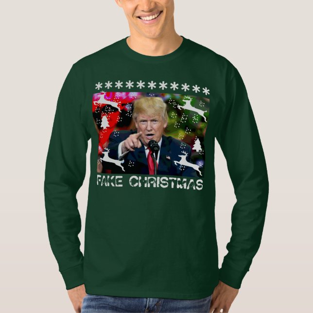 Camisa fea 2 del navidad de Donald Trump del (Anverso)