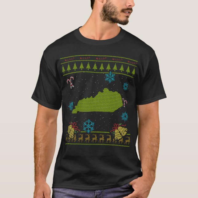 Camisa fea del navidad de Kentucky (Anverso)