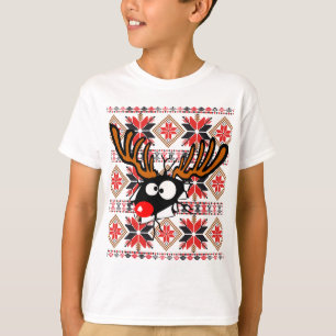 Camisa fea del suéter del navidad que se estrella