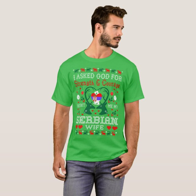 Camisa fea enviada dios del suéter del navidad (Anverso completo)
