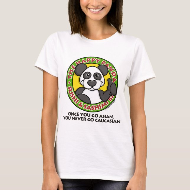 Camisa feliz 3 de la panda (Anverso)