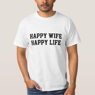 Camisa feliz de la vida de la esposa feliz