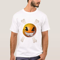 Camisa feliz, malvada de la cara