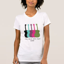 Camisa femenina de Guitars de colores vivos