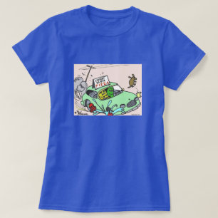 Camisa femenina Green Weenii "Student Driver Pizza