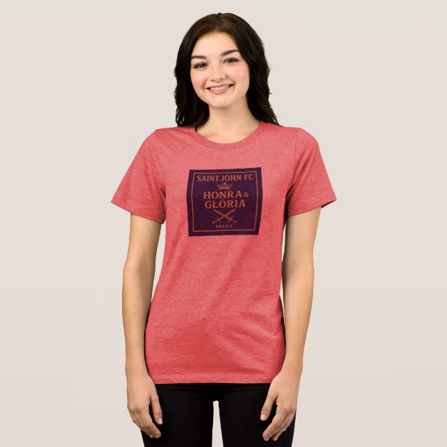 Camisa Feminina Honra & Glória Saint John FC. (Anverso Completo )