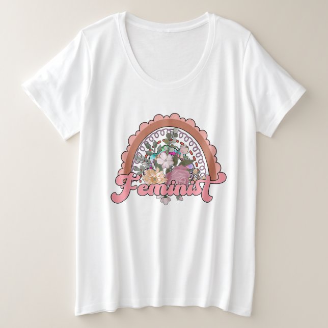 Camisa Feminista Más Tamaño (Anverso del diseño)