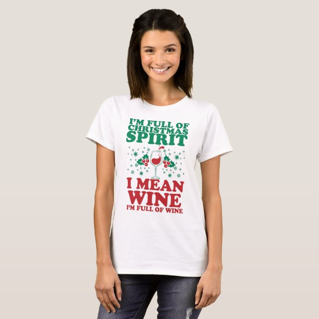 Camisa festiva divertida del vino del día de (Anverso completo)