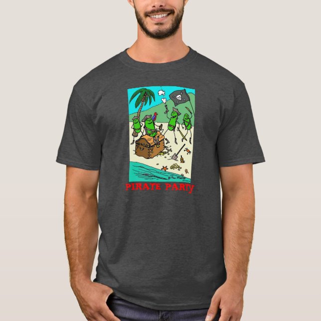 Camisa "Fiesta Pirata" de Weenii Verde (Anverso)