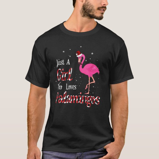 Camisa Flamingo Sólo Un Chica Que Ama Los Flamingo (Anverso)