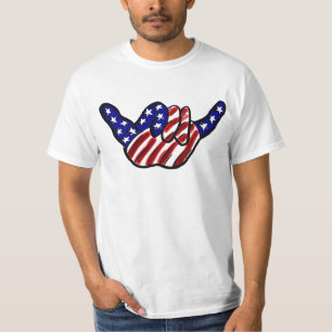 Camisa floja del valor de la caída patriótica