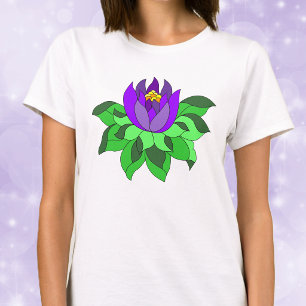 Camisa Flor de Loto Púrpura