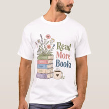 Camisa floral de gusano de libro lindo