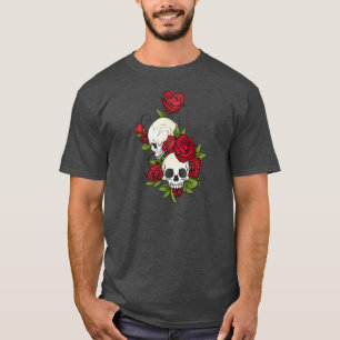 Camisa floral de Skulls Dia de los Muertos el  