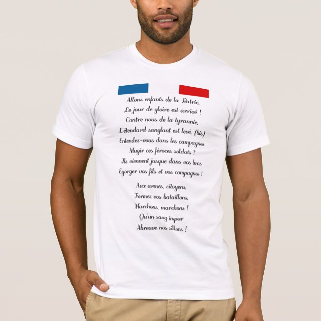 Camisa francesa del himno nacional (Anverso)