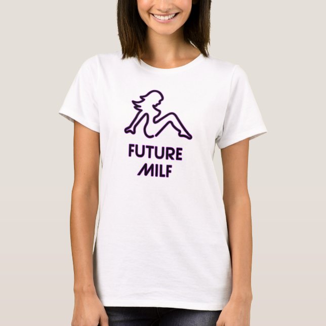 Camisa futura de la maternidad de MILF (Anverso)