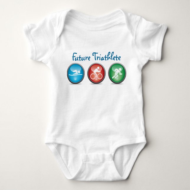 Camisa futura del bebé de Triathlete:: 01 (Anverso)