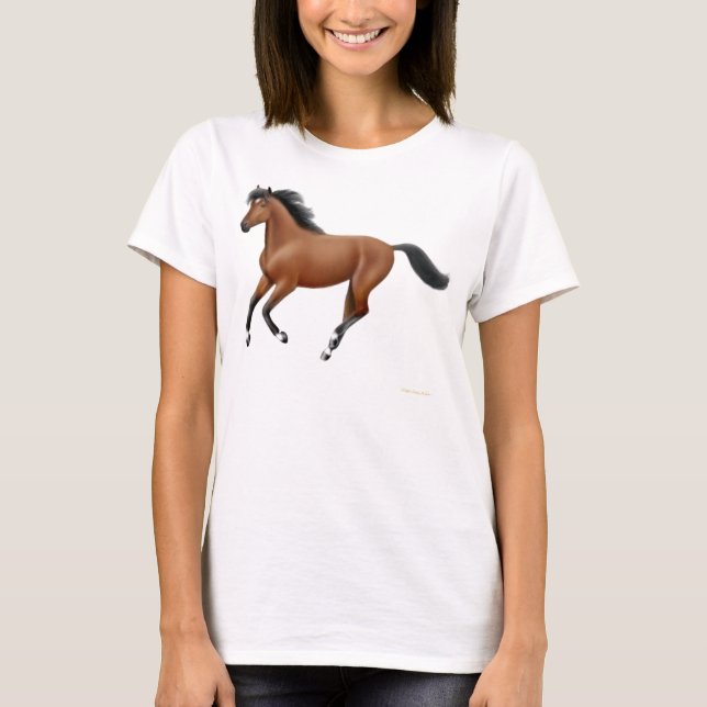 Camisa galopante de la muñeca de las señoras del (Anverso)