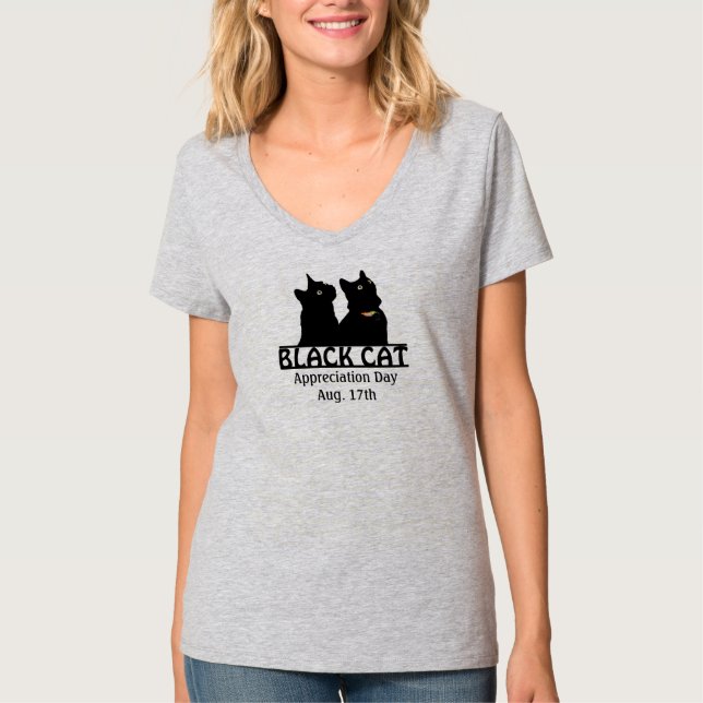 Camisa gemela del día del aprecio de los gatos (Anverso)