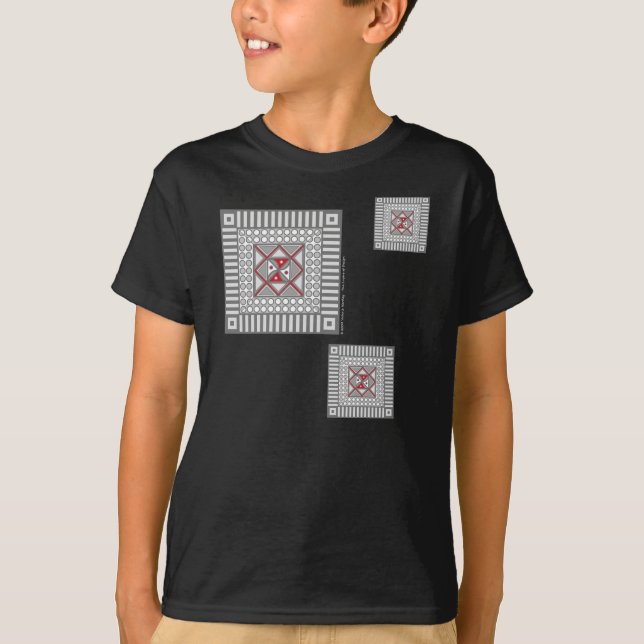 Camisa geométrica alternativa y camiseta oscura pa (Anverso)