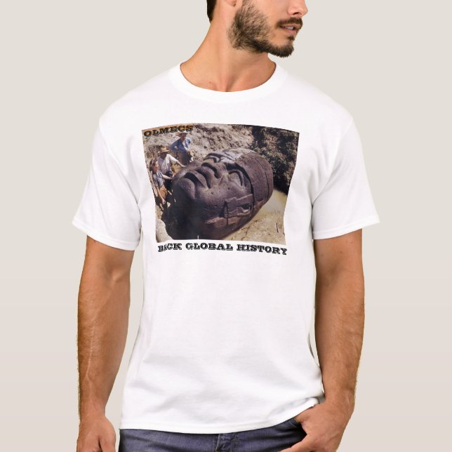 CAMISA GLOBAL BLACK HISTORY: OLMECS (Anverso)
