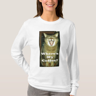 Camisa gorda divertida del gato