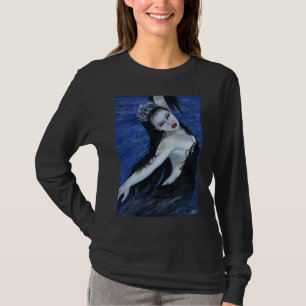 Camisa gótica de la belleza del cisne negro