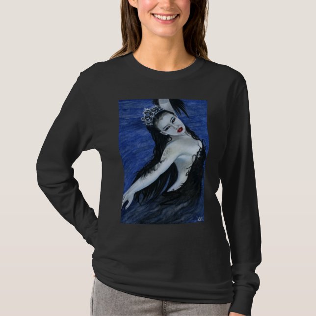 Camisa gótica de la belleza del cisne negro (Anverso)