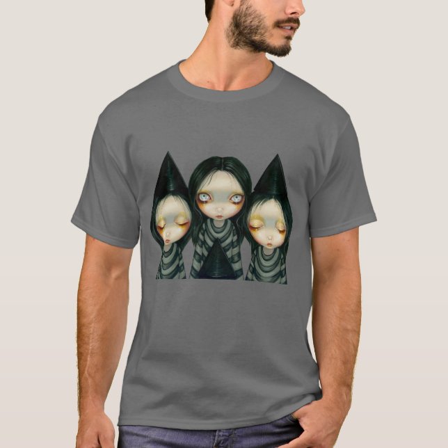 Camisa gótica de tres hermanas de Witchy (Anverso)