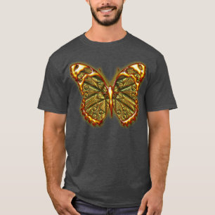Camisa grabada de la mariposa 1