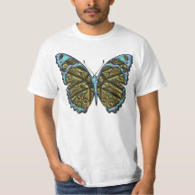 Camisa grabada de la mariposa 3