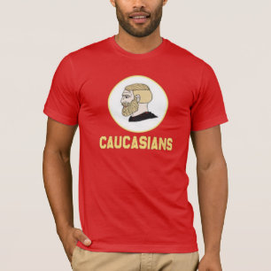 Camisa graciosa caucásica, orgullo blanco caucásic