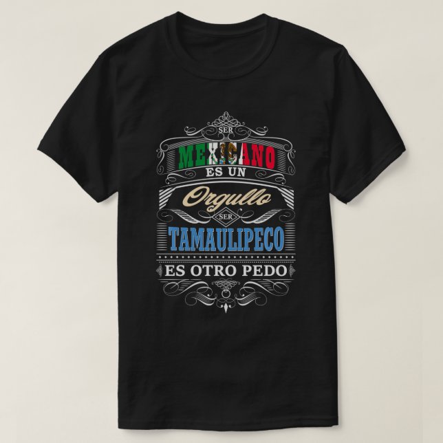 Camisa Graciosa de Hombre Tamaulipas Meico y Tamau (Diseño del anverso)