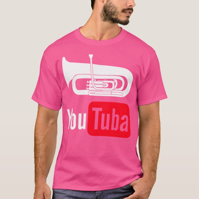 Camisa Graciosa Youtuba Para Los Jugadores De Tuba (Anverso)