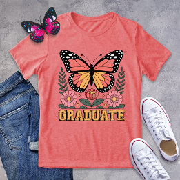 Camisa Graduada - Graduación audaz de la mariposa 