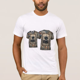 Camisa gráfica de cámara de época - Fotografía ret