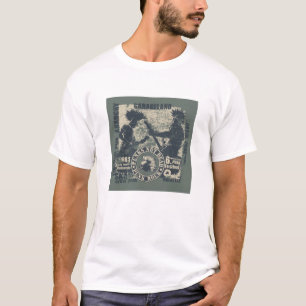 Camisa gráfica de los caballos salvajes blancos de