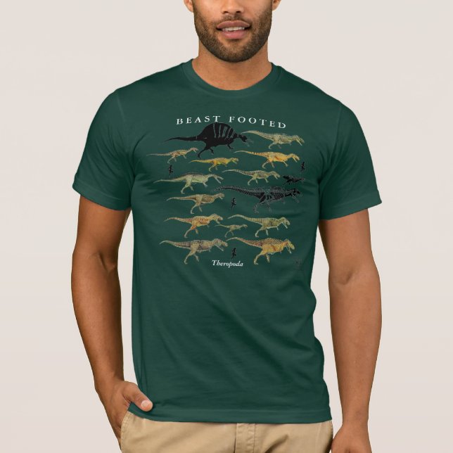 Camisa Gregory S. Paul del dinosaurio de Theropoda (Anverso)