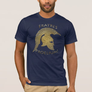 Camisa griega Trojan del oro del guerrero de la