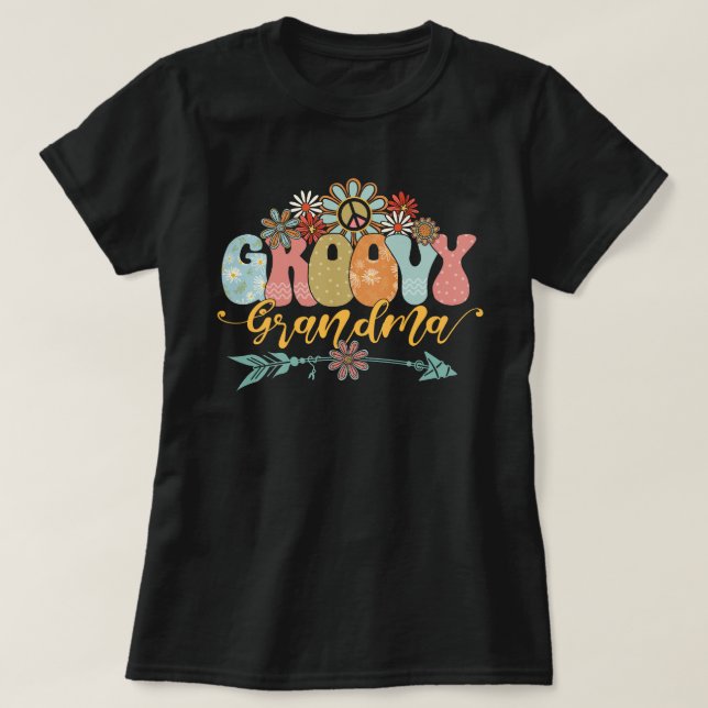 Camisa Groovy Abuela, Abuela Graciosa, Para Mujere (Diseño del anverso)