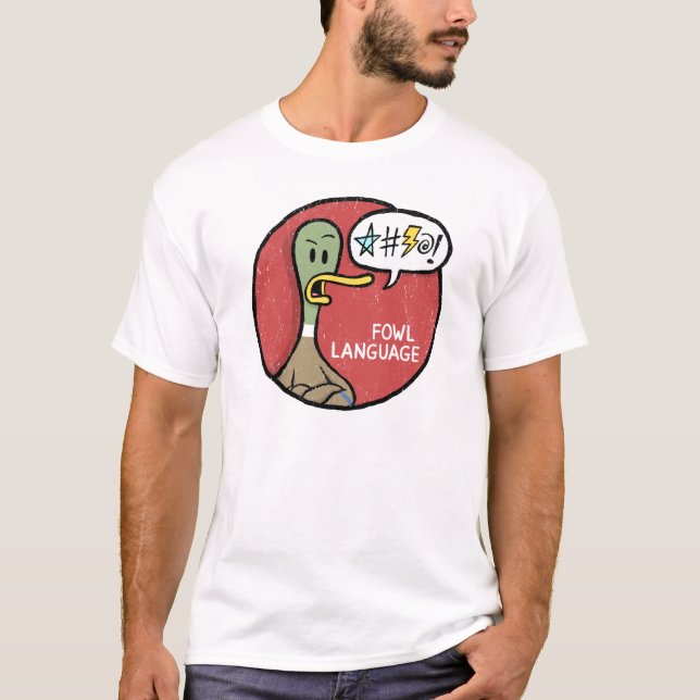 Camisa gruñona de la lengua de las aves (Anverso)