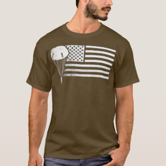 Camisa Guay de Skydiving, bandera de Estados Unido