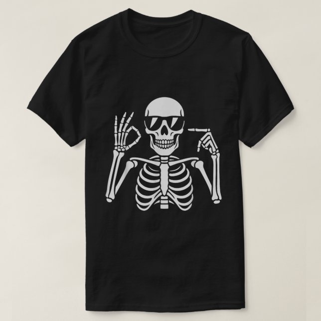 Camisa Guay Skeleton 67 Meme para videos de Hallow (Diseño del anverso)