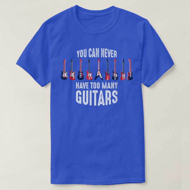 camisa guitarrista divertida que nunca se puede te (Diseño del anverso)
