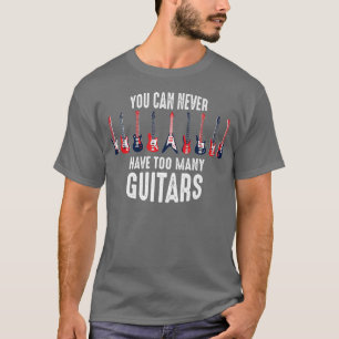 camisa guitarrista divertida que nunca se puede te