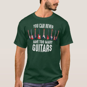 camisa guitarrista divertida que nunca se puede te