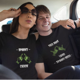 Camisa Halloween de la Pareja de Chick Sombrerosa