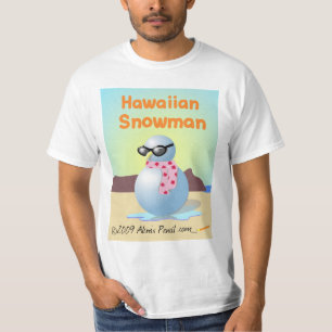 Camisa hawaiana del muñeco de nieve